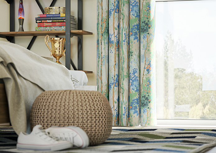 Silver Birch, Sapphire - Made to Measure Curtains - Image 5